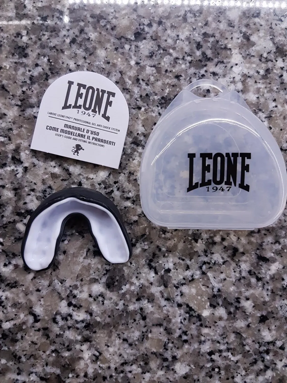 Leone1947 Safe Guard Paradenti Boxe Nero Singolo