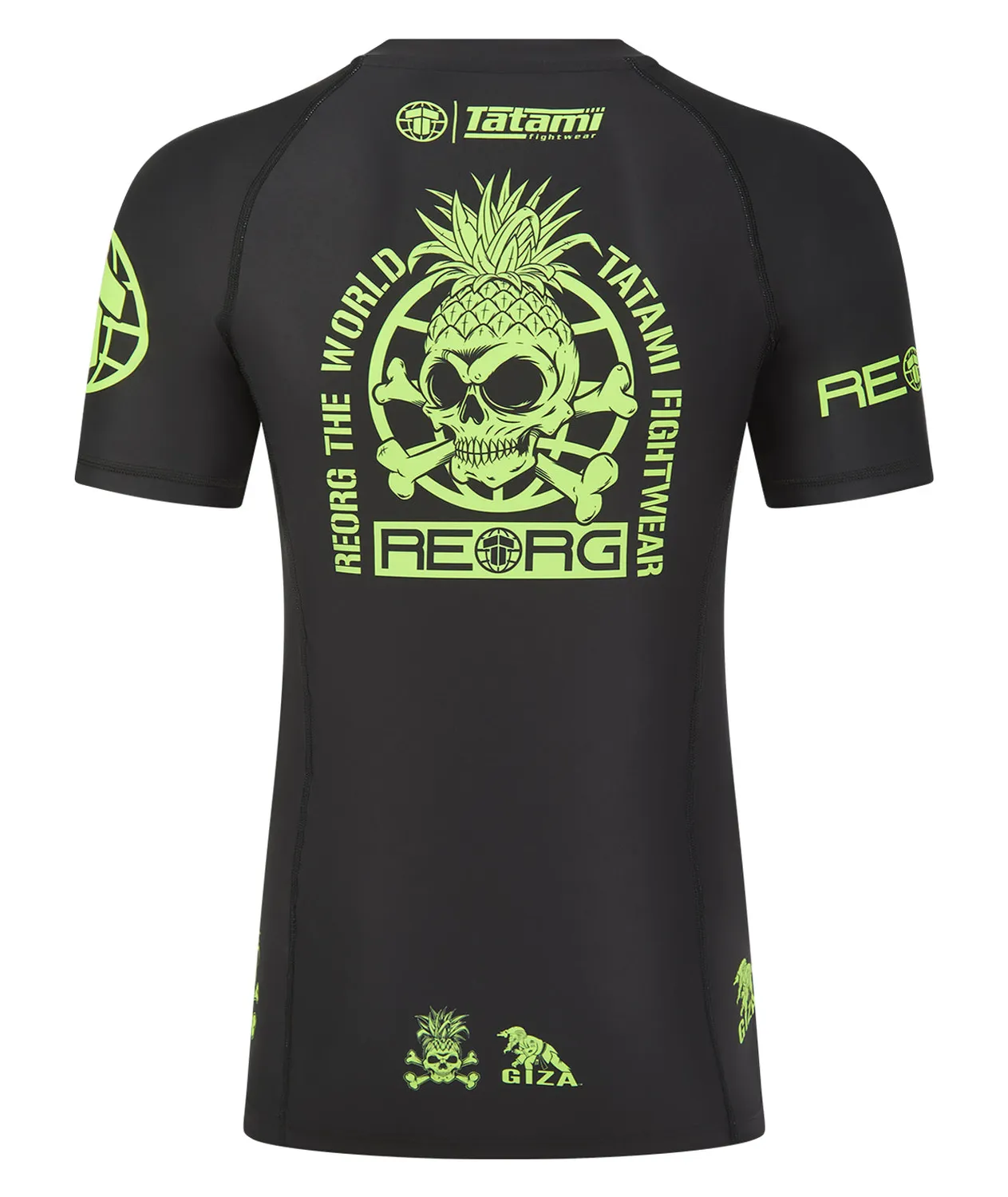 Tatami Reorg The World Rash Guard Nero Verde Neon Leggera