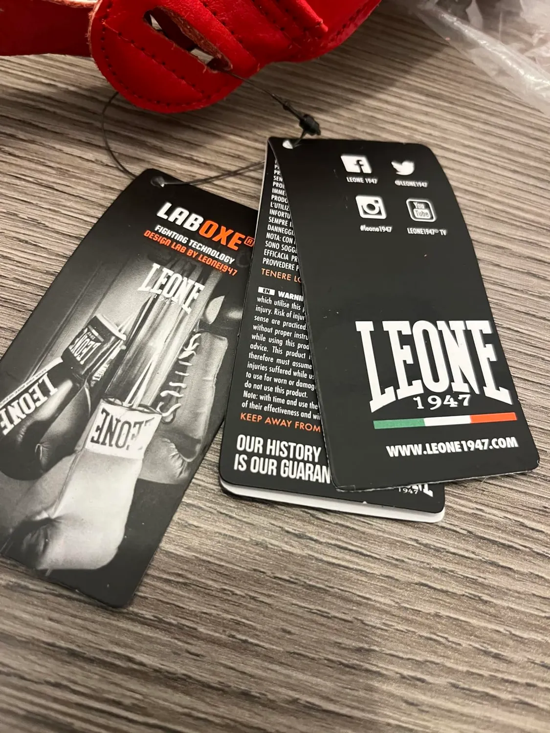 Leone 1947 Contest Casco Boxe Blu L Pelle Protezione