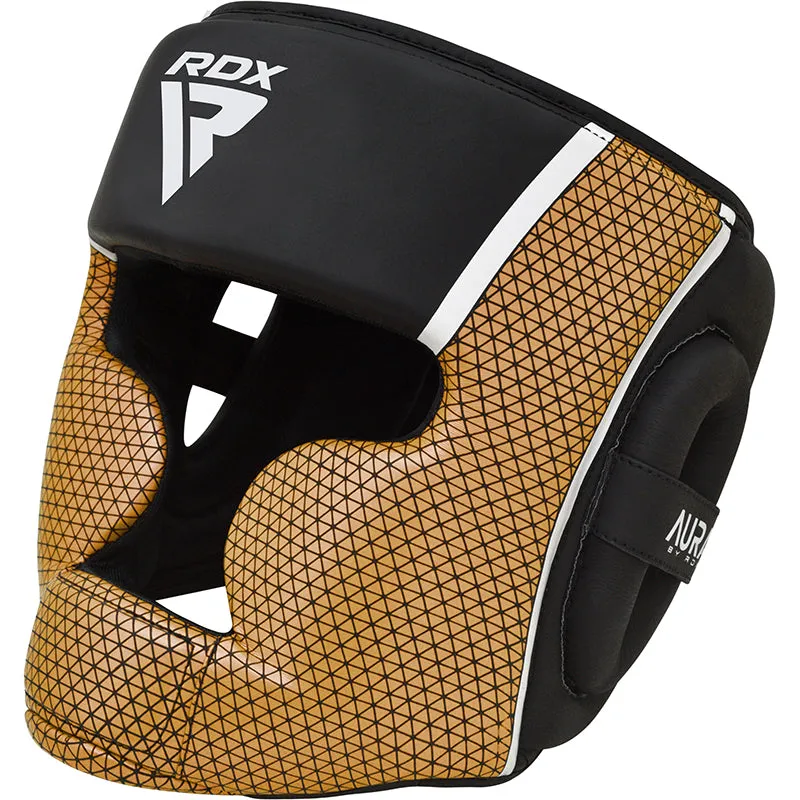 RDX Aura Plus T-17 Caschetto boxe pelle