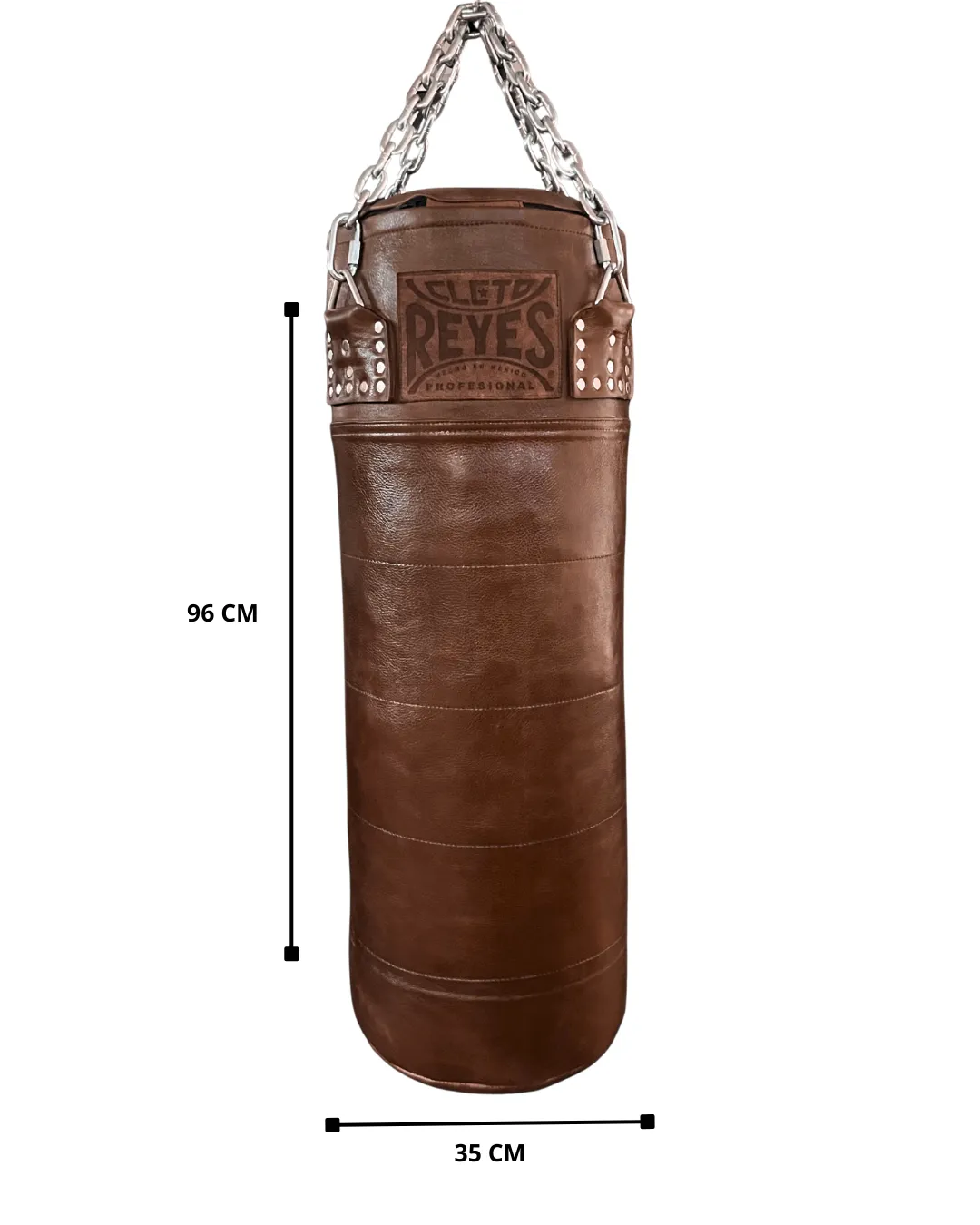 Cleto Reyes Vintage Costal Grande sacco boxe pelle marrone