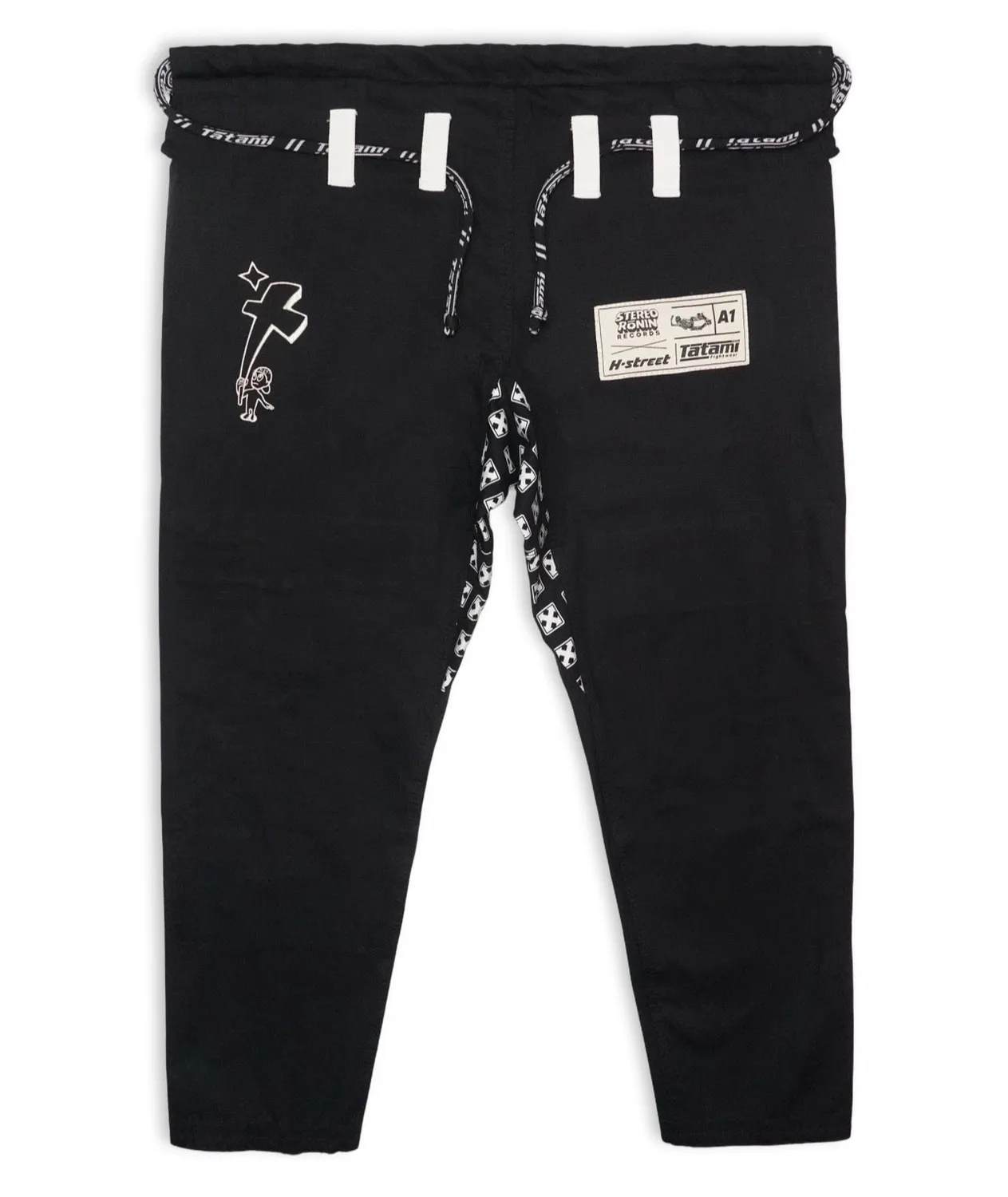 Tatami H-Street Kimono BJJ Nero A3 Leggero 375 gsm