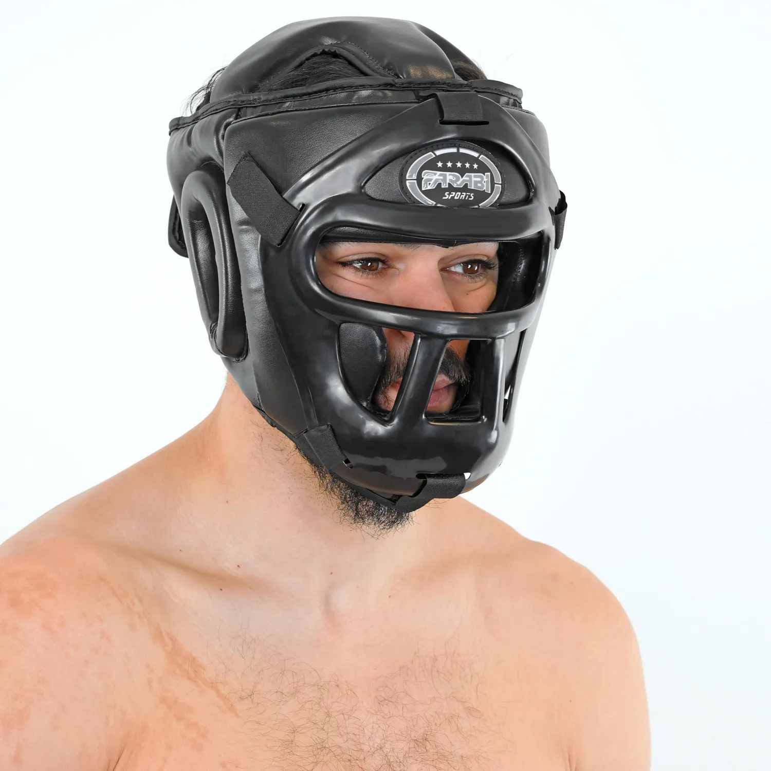 Farabi Caschetto Boxe Protezione Testa Pelle Sintetica