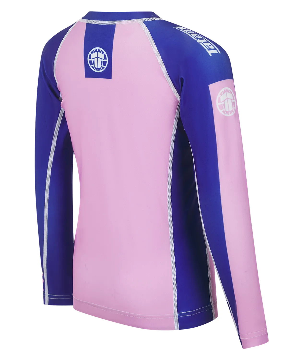Tatami Contrast rash guard bimbo manica lunga rosa navy