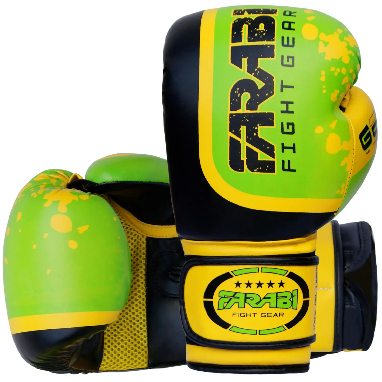 Farabi Guantoni Boxe Verde Ventilati Sparring