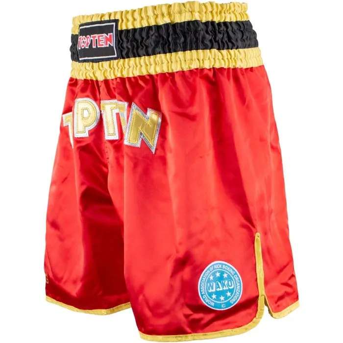 TOP TEN WAKO pantaloncini kickboxing poliestere