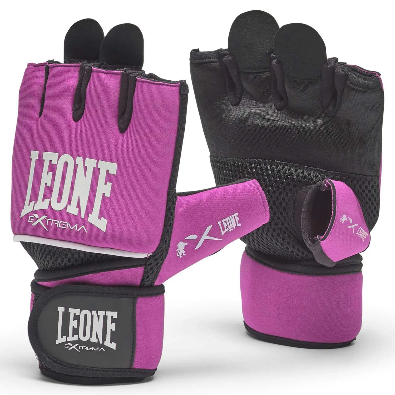 Leone 1947 Basic Fit Guanti Fitness L/XL Gel Neri