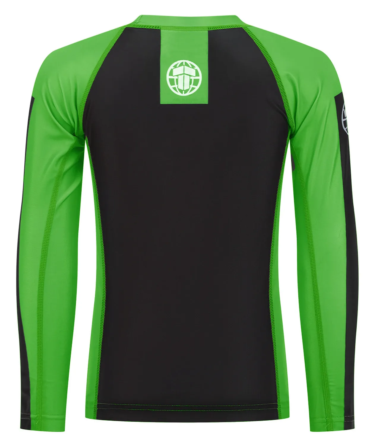 Tatami Fightwear IBJJF Ranked rash guard verde manica lunga bimbo