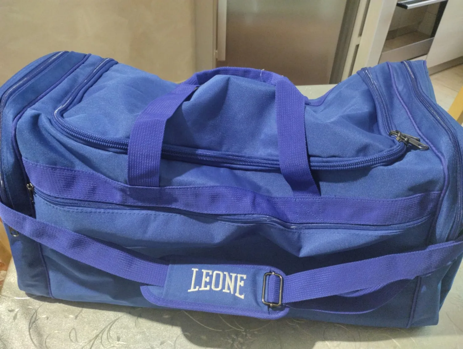 Leone1947 AC909 borsone sportivo blu 80 litri