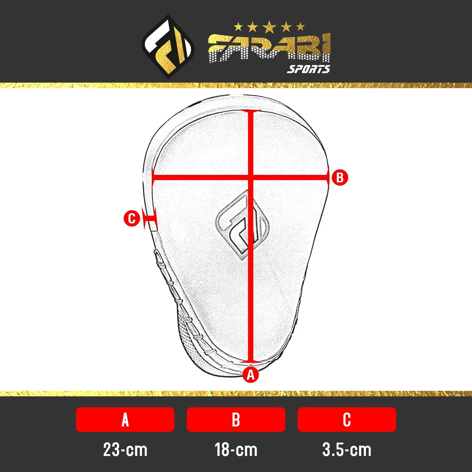 Farabi SL-1 pao curvi boxe focus mitt ultra leggeri