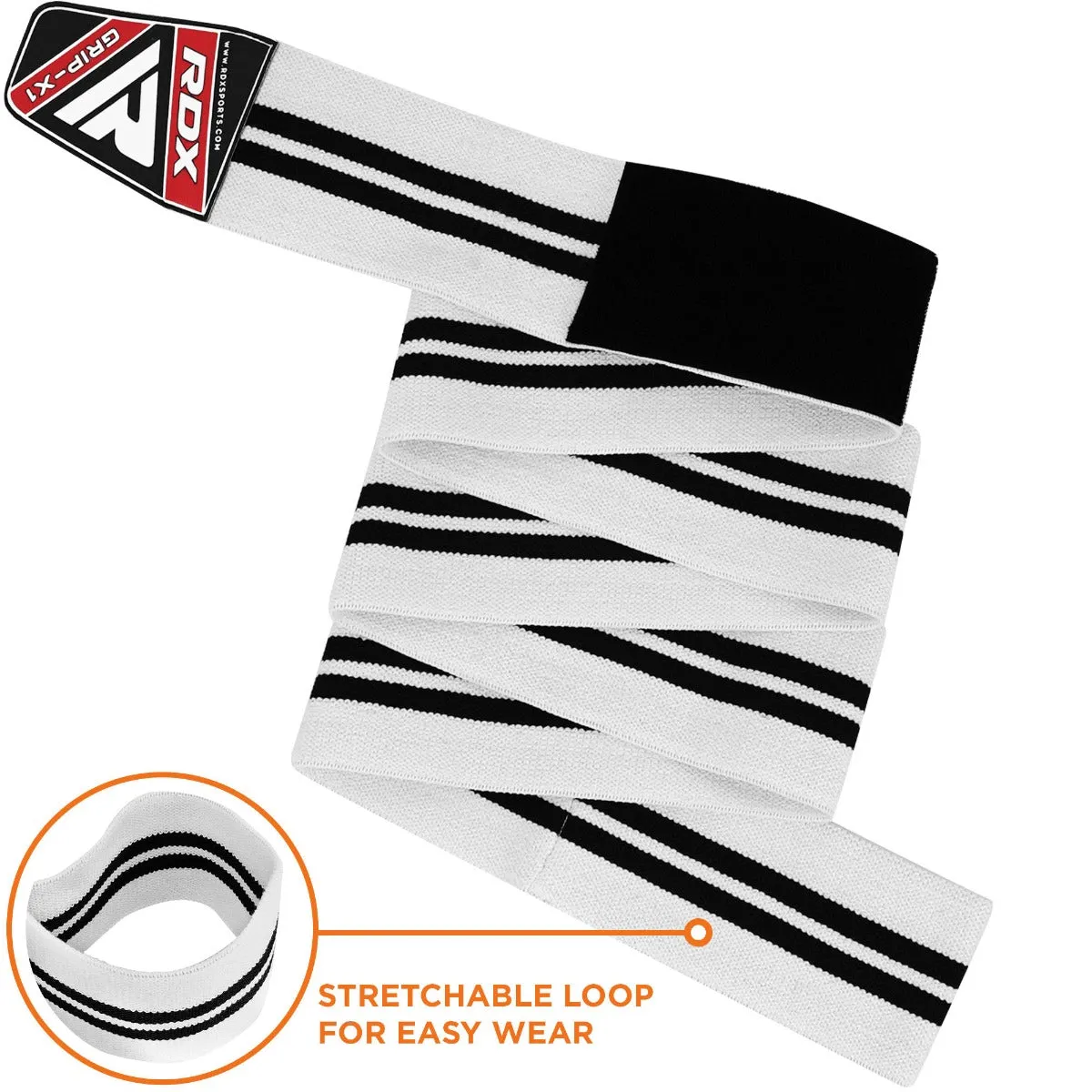 RDX K1 Ginocchiere compressione elasticizzate powerlifting