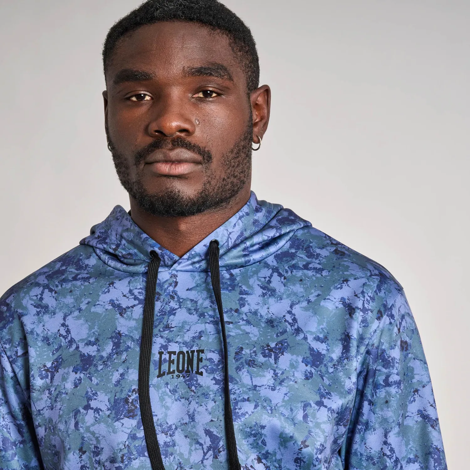 Leone1947 Urban Fighter ABX409 felpa camo blu verde S