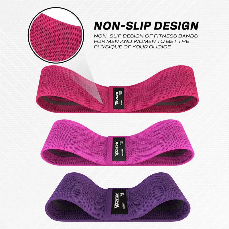 RDX CP Set 3 Bande Elastiche Tessuto Multicolore antiscivolo