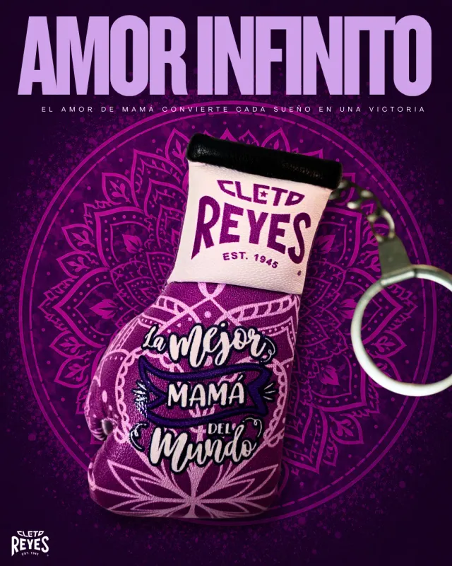Cleto Reyes Mamma mini guanto portachiavi fucsia