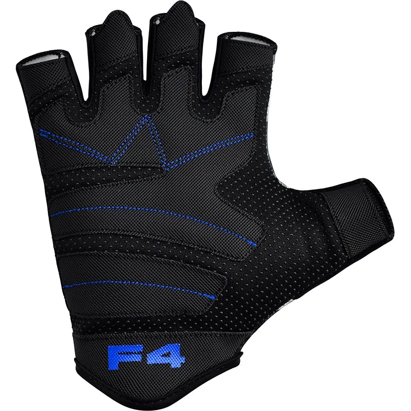 RDX F4 guanti palestra senza dita presa gommata