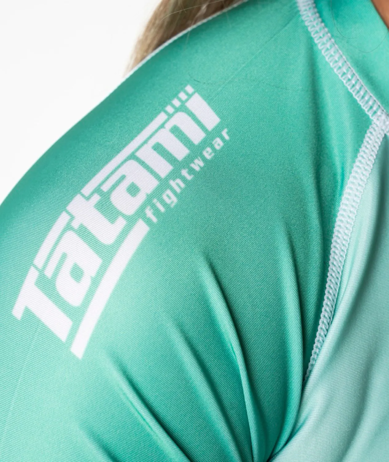 Tatami Ladies Contrast rash guard menta maniche corte