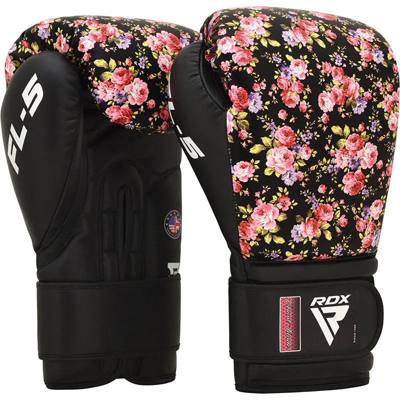 RDX FL5 Flora Guanti Boxe Pelle Maya MG-1