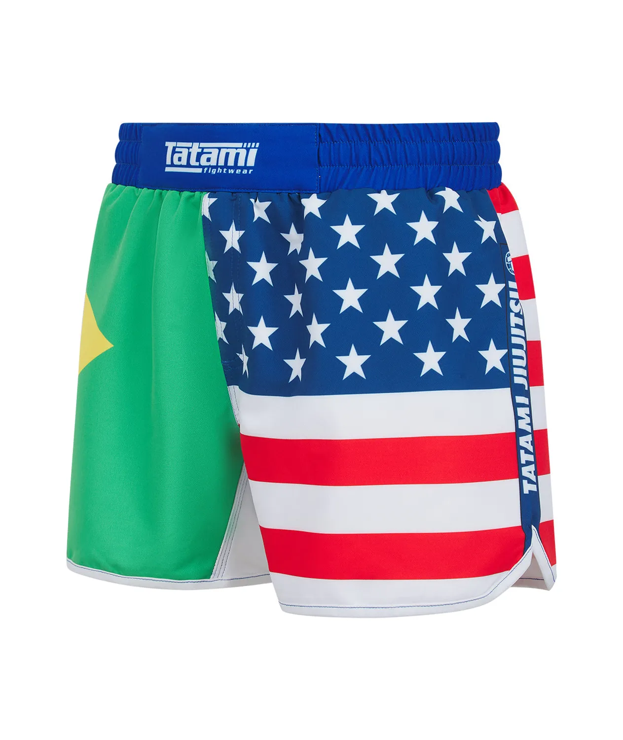 Tatami Vagner Rocha ADCC Shorts Grappling Blu Taglio Alto