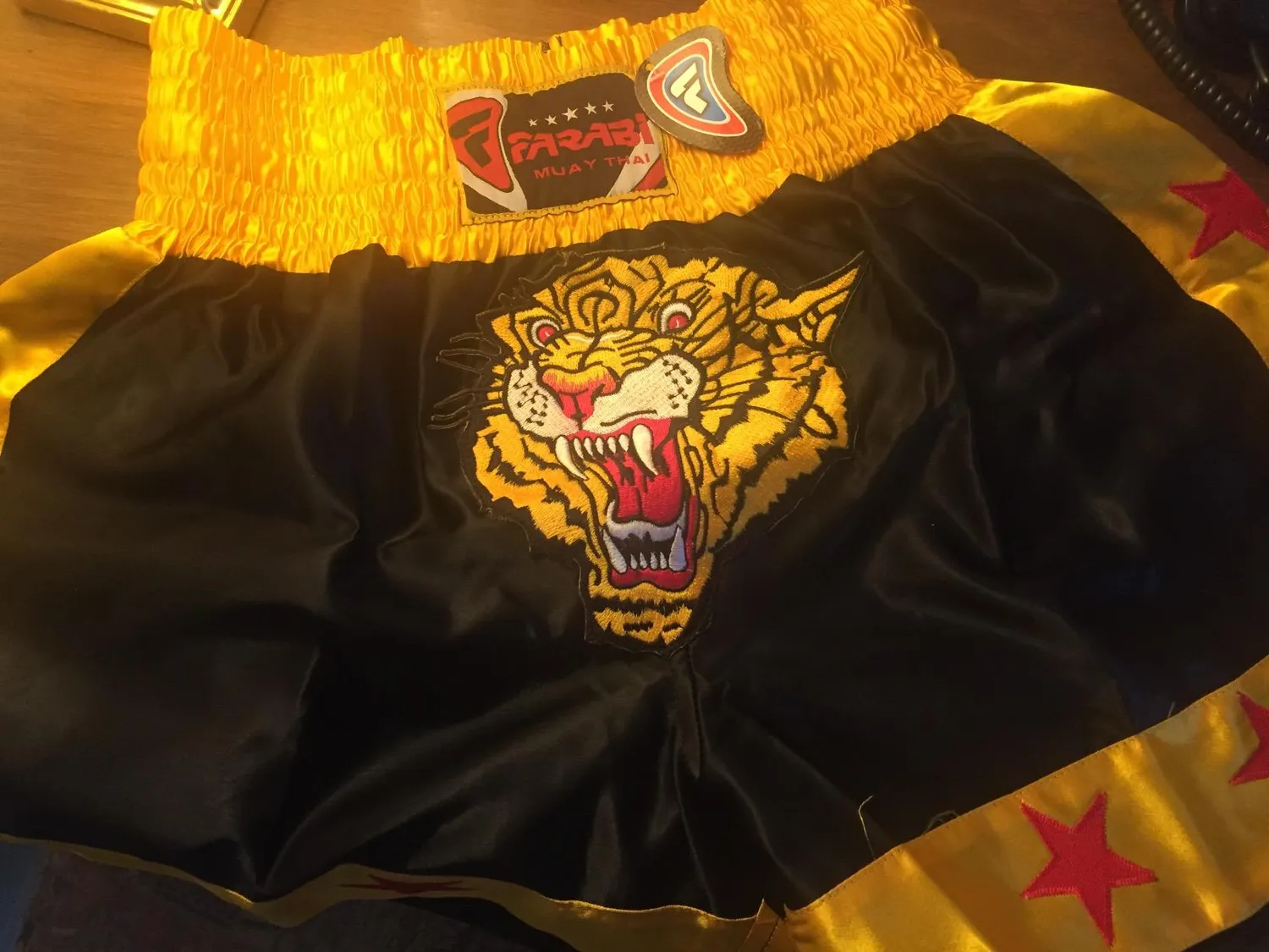 Farabi pantaloncini muay thai XL corto allenamento