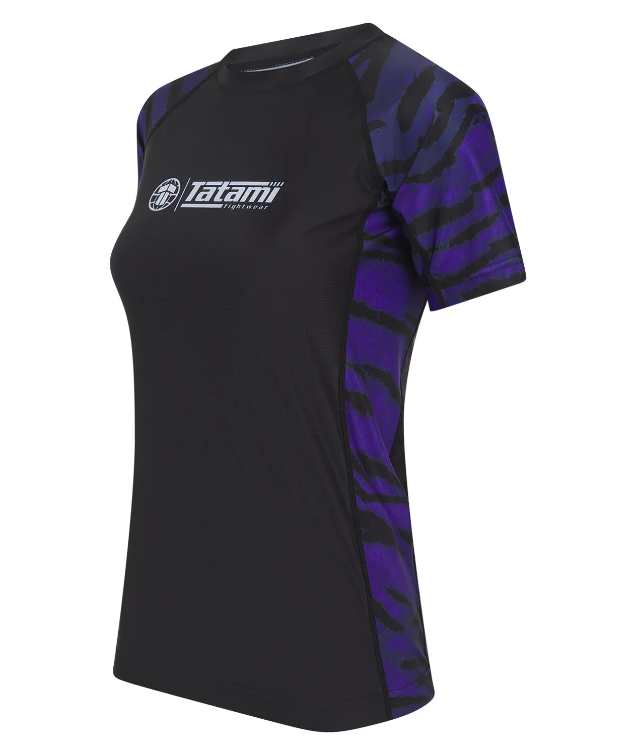 Tatami Recharged rash guard donna purple tiger riciclata