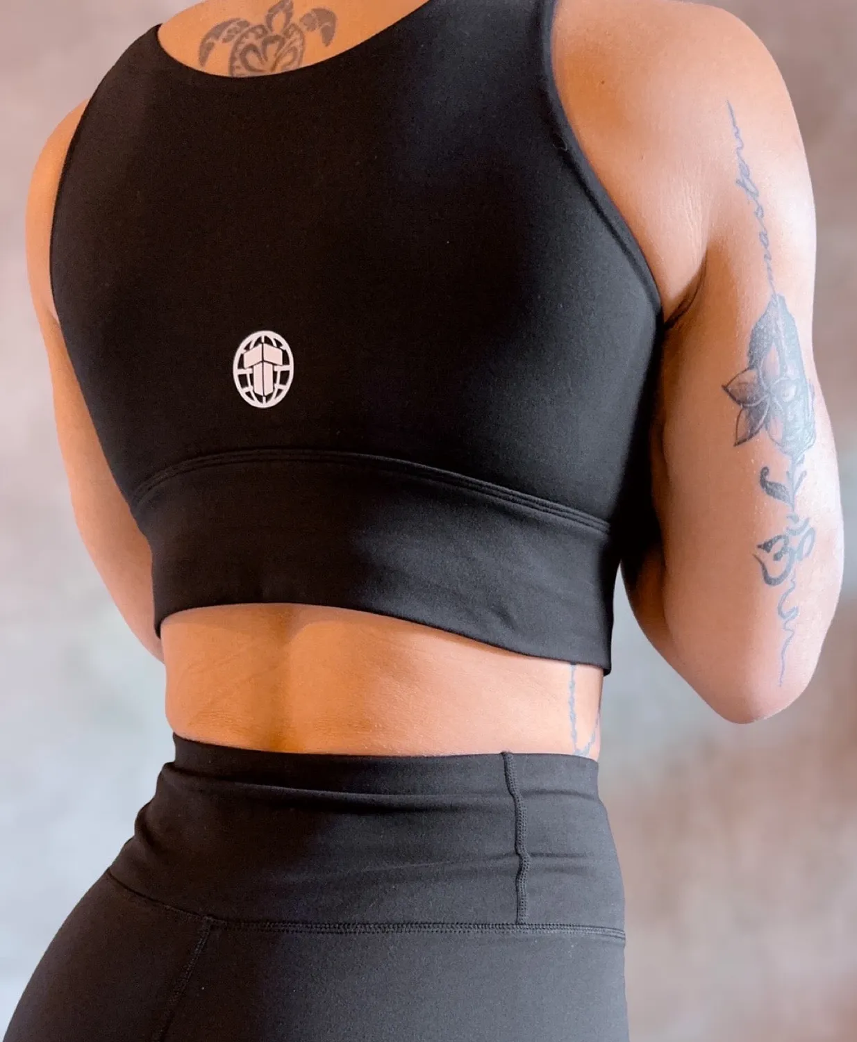 Tatami Fightwear Rupture Ladies reggiseno sportivo nero sostegno medio