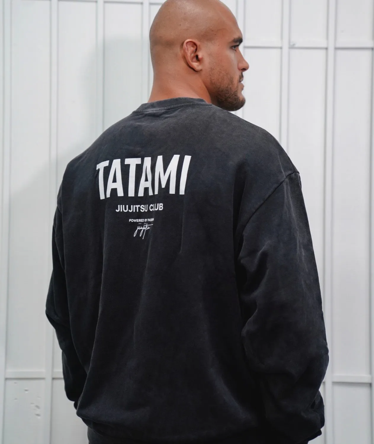 Tatami Fightwear JJ Club felpa oversize grigia stonewash