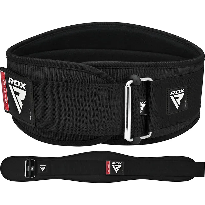 RDX X3 6.5 pollici cintura palestra neoprene nera