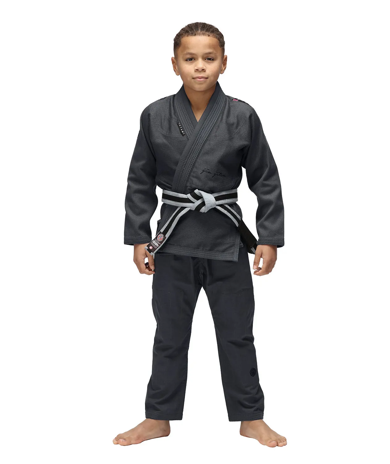 Tatami Elements Superlite Kimono BJJ Bambino Gunmetal + Cintura