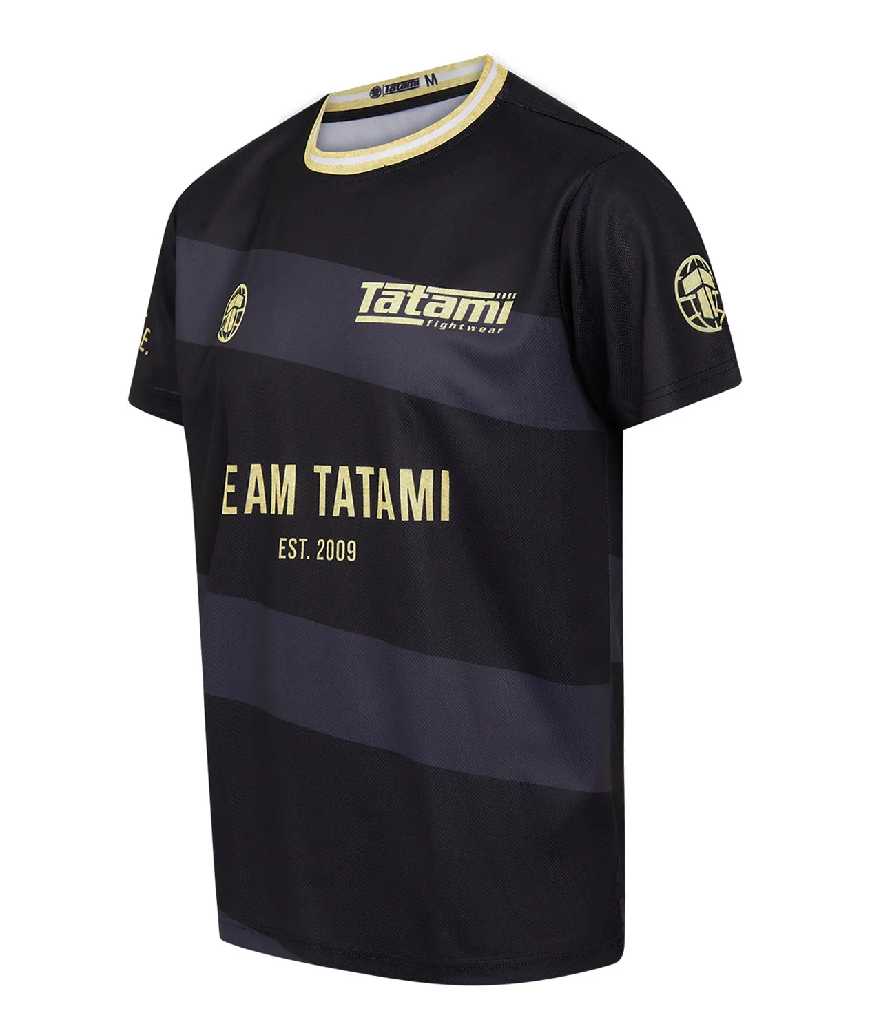 Tatami Fightwear Team Tatami t-shirt mesh nero oro uomo