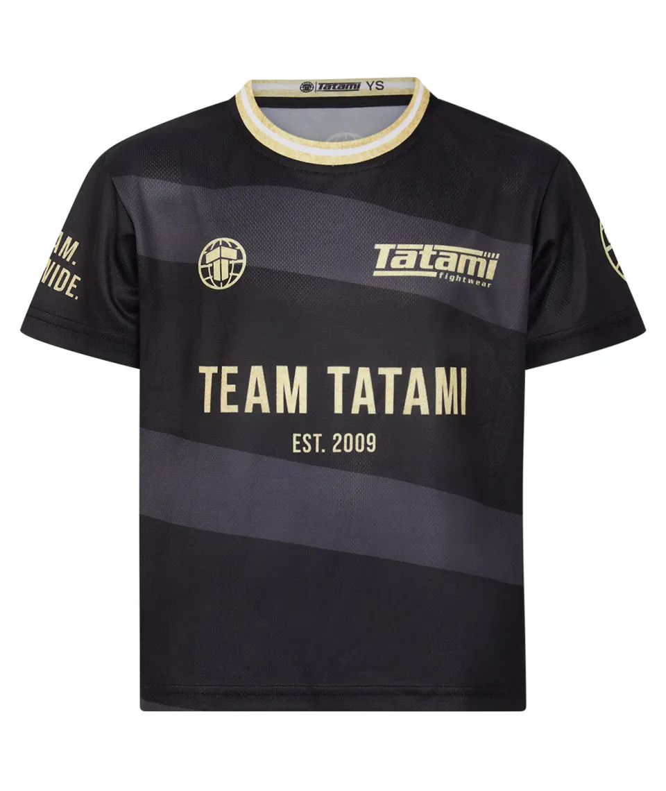 Tatami Team Mesh maglietta bimbo nero oro 9-11 anni