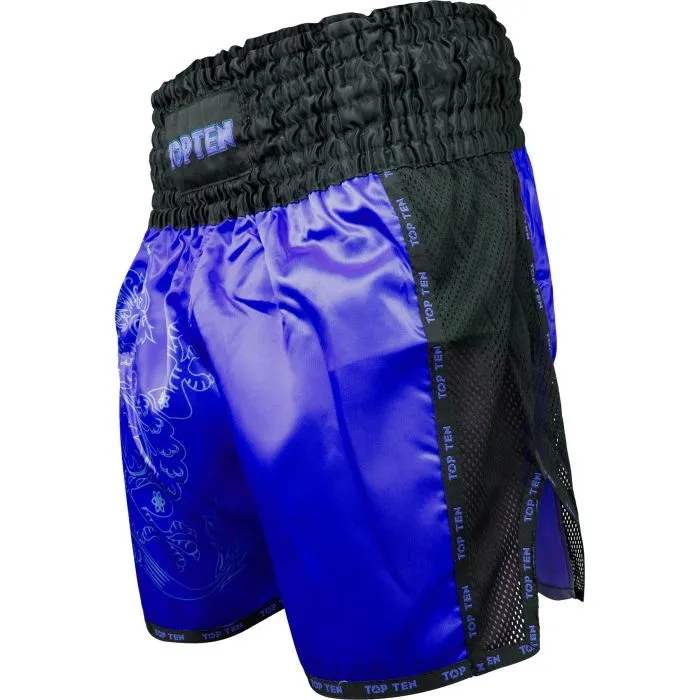 TOP TEN Dragon pantaloncini kickboxing in poliestere