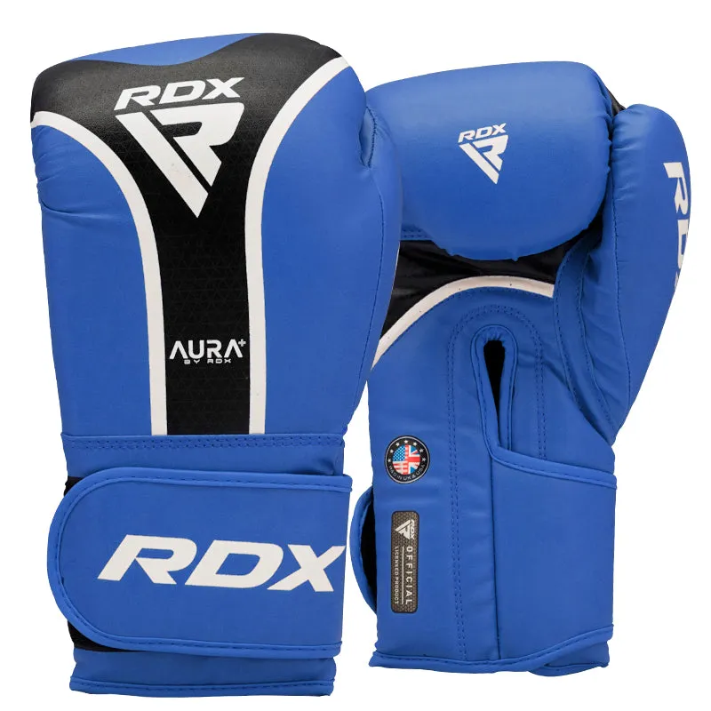 RDX Aura Plus T-17 guanti boxe Maya Hide protezione polso