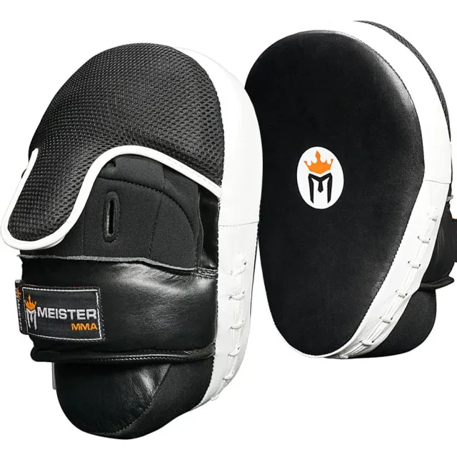 Meister pelle bovina guanti boxe curvi coppia assorbimento urti