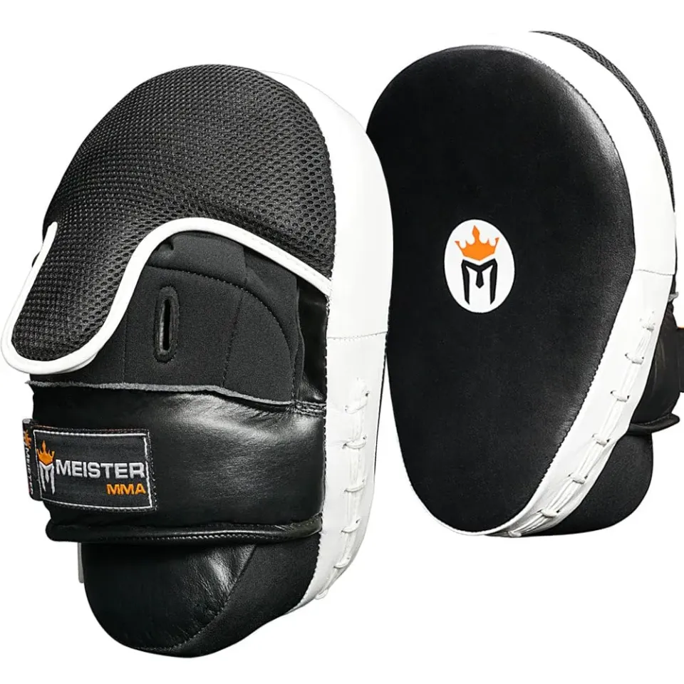 Meister pelle bovina guanti boxe curvi coppia assorbimento urti
