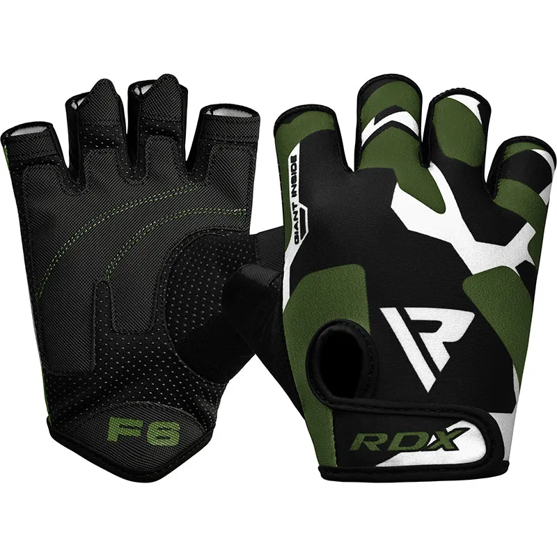 RDX F6 Guanti Palestra Fitness Lycra Grip Mimetici