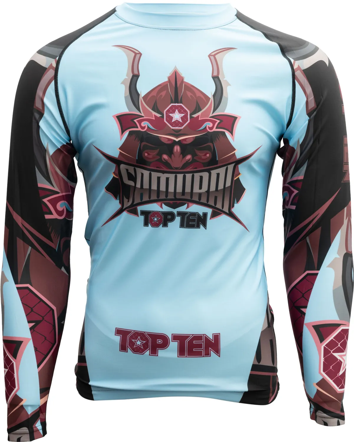 TOP TEN MMA Samurai rash guard elasticizzata