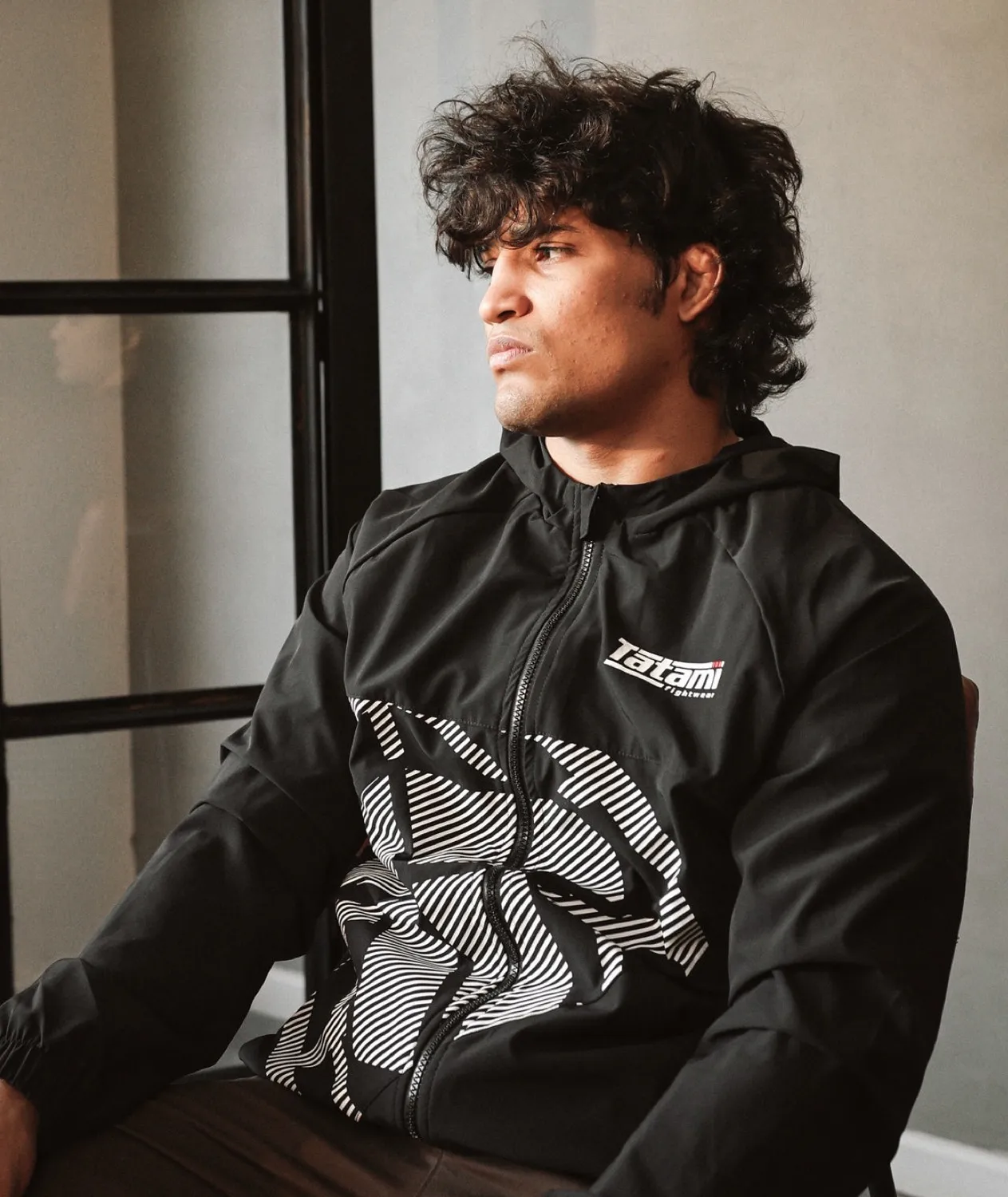 Tatami Eclipse giacca uomo nera leggera cappuccio