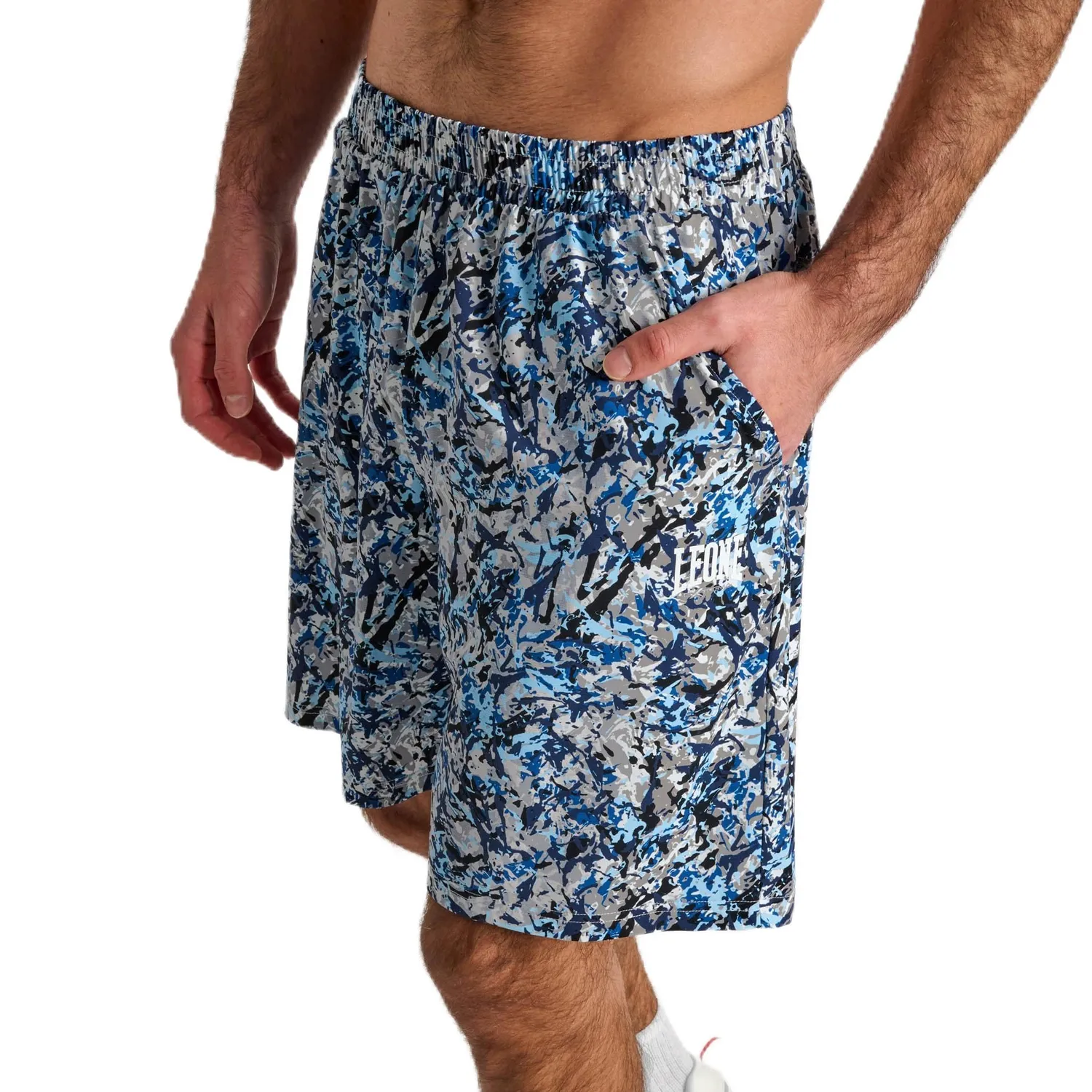 Leone 1947 Urban Fighter pantaloncini camo blu mimetici