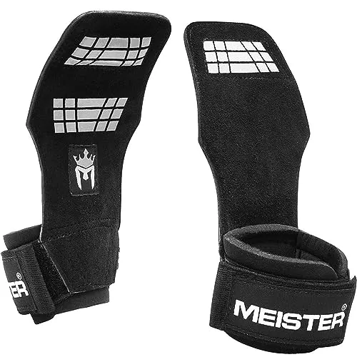 Meister Elite guanti sollevamento pesi pelle XS