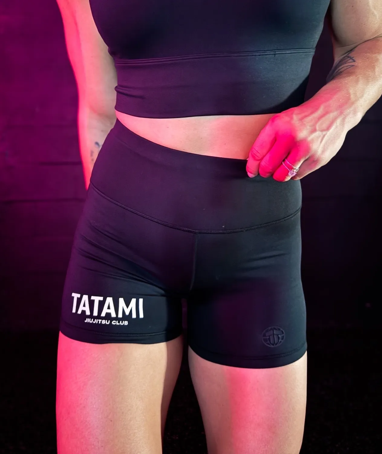 Tatami JJ Club Shorts Compressione Donna Neri