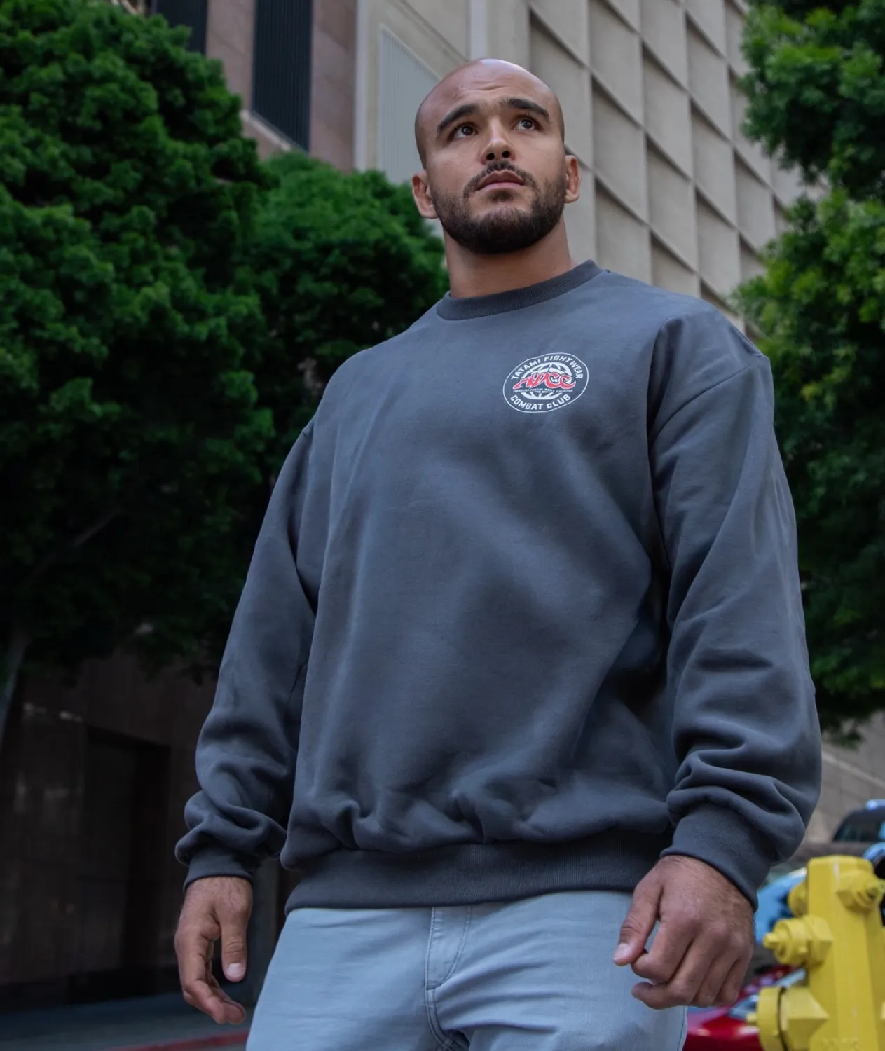 Tatami ADCC Combat Club felpa oversize grigia