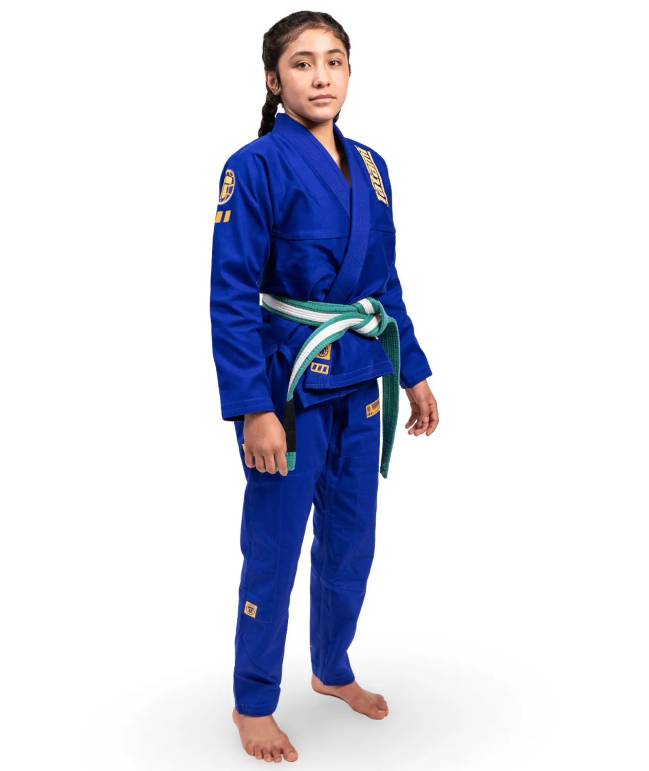 Tatami Pro Series Kimono BJJ Bambino Blu Oro