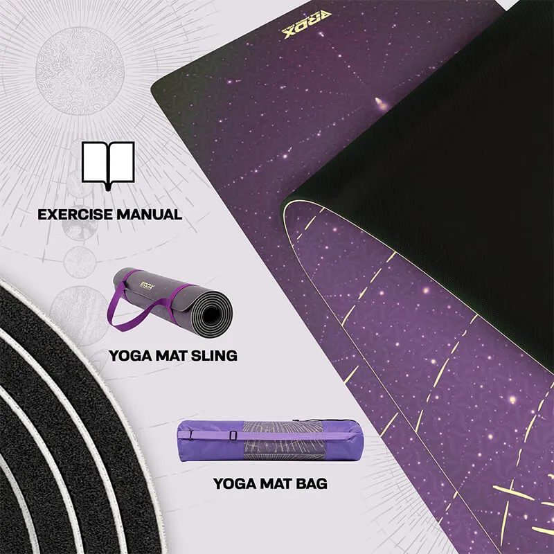 RDX D11 Tappetino Yoga Gomma 6mm Viola Antiscivolo