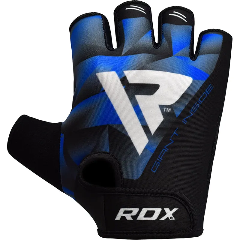 RDX F4 guanti palestra senza dita presa gommata