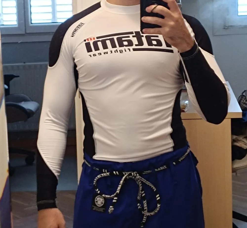 Tatami Technical Rash Guard Maniche Lunghe Bianca Traspirante
