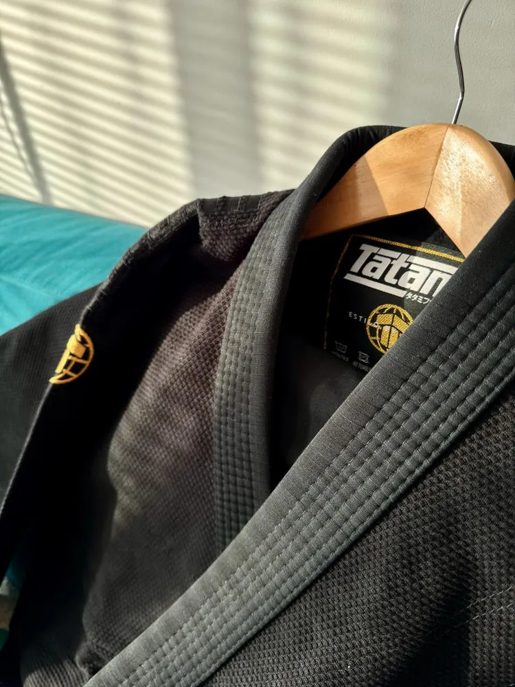 Tatami Estilo Gold Label kimono BJJ nero pesante