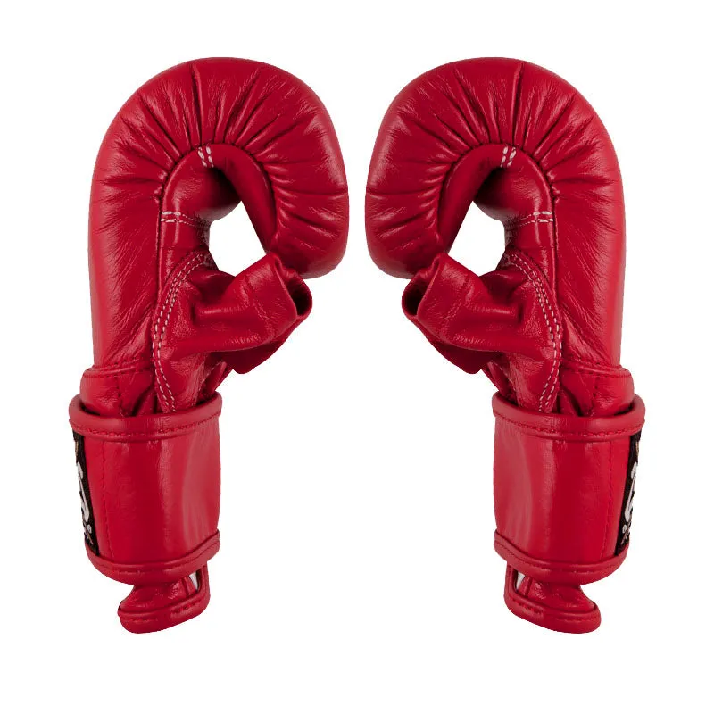 Cleto Reyes Guanti Sacco Pelle Velcro Rossi