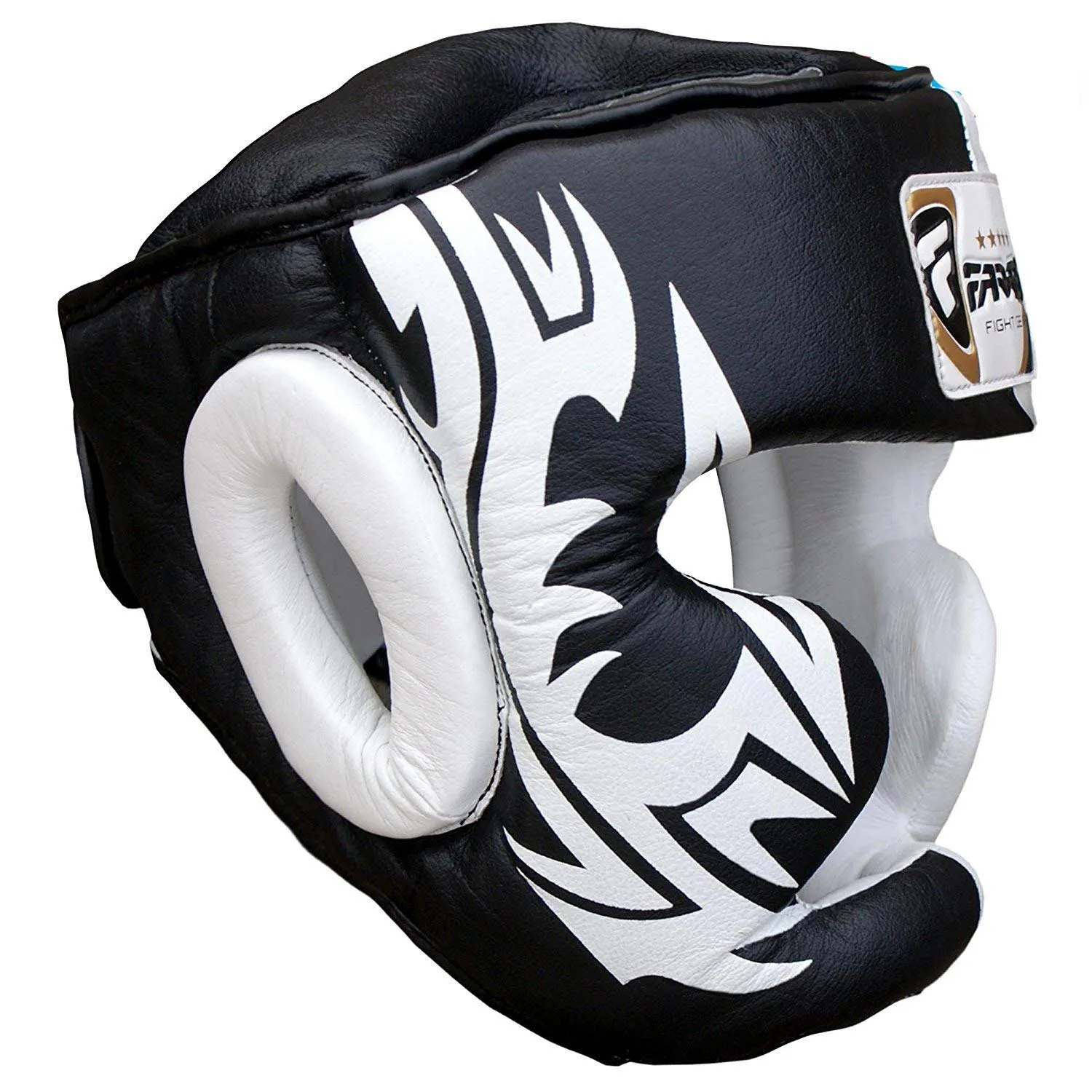 Farabi caschetto boxe pelle vera full face taglia M