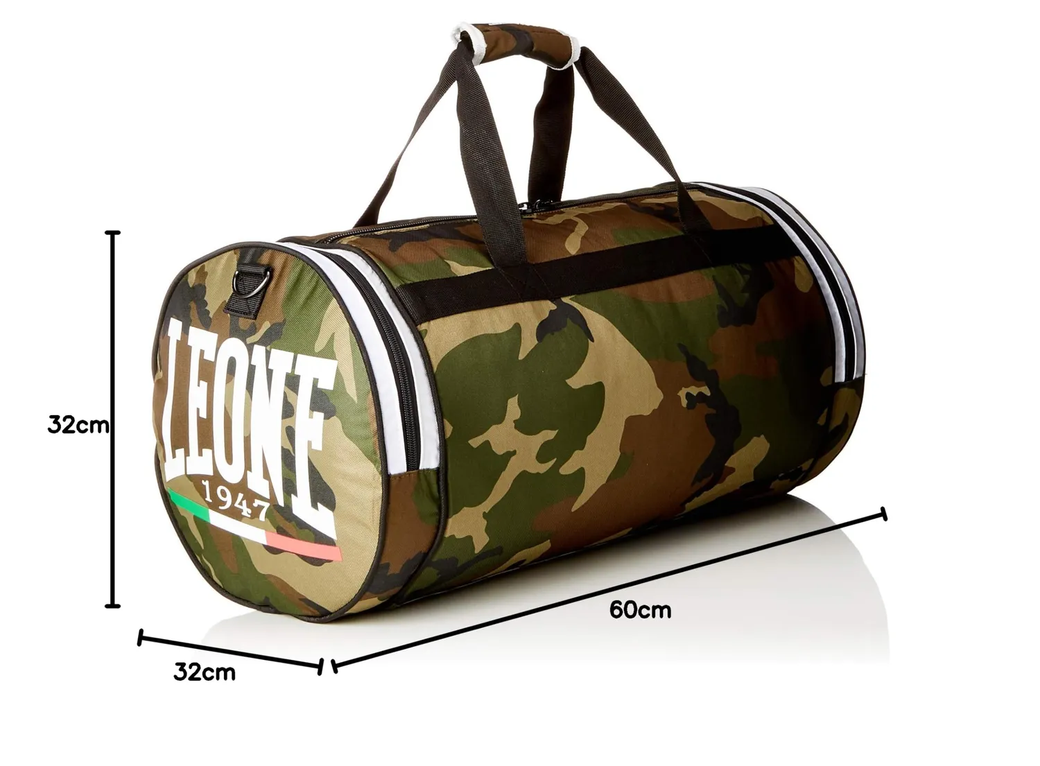Leone1947 Camouflage Borsone Sportivo Verde 45 Litri