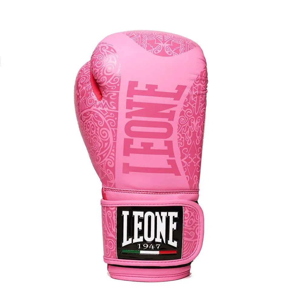 Leone1947 Maori guantoni da boxe rosa velcro